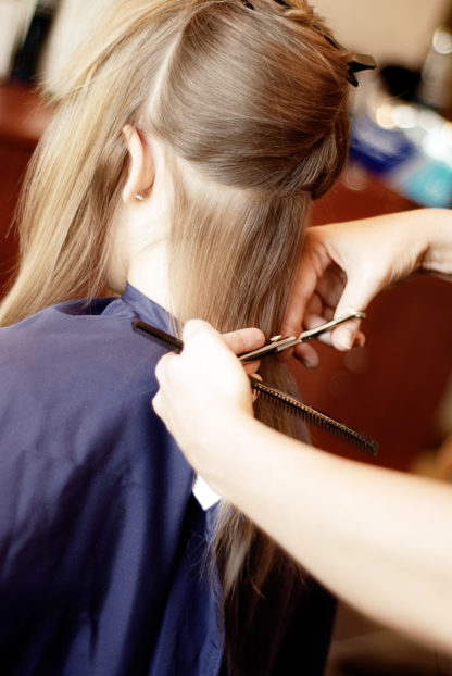 Woman's Scissor Haircut